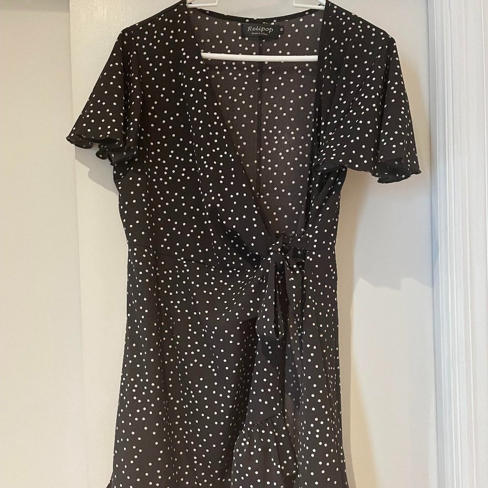 Black and White Polka Dot Dress